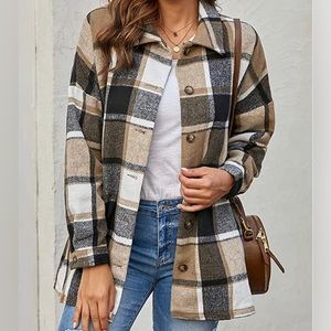 Women’s Plaid Shacket Jacket
